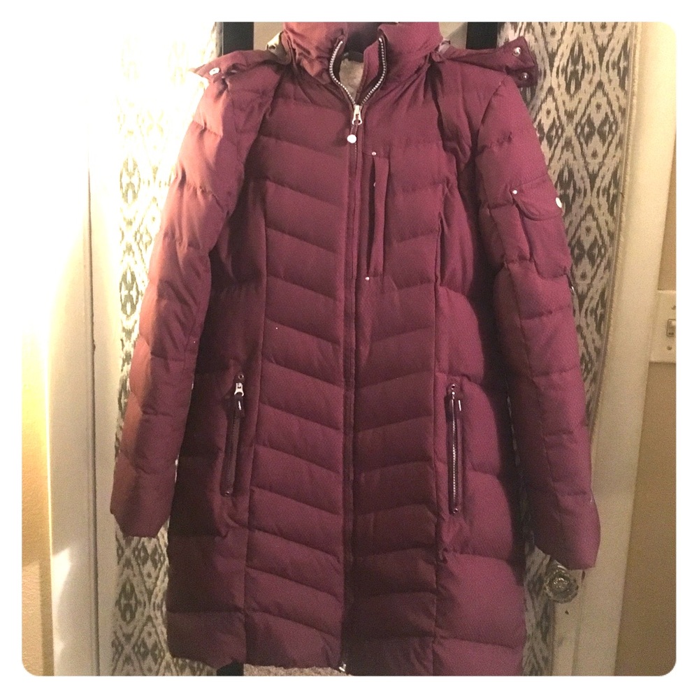 Eddie Bauer Women’s Maroon Parka Puffer Jacket